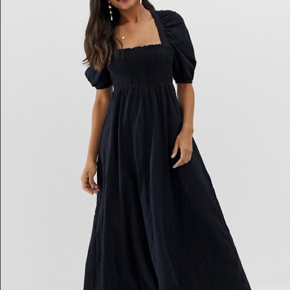 asos black gown